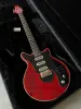 Guitar China Made Brian May Guitar Antique Cherry Red 24 Frets imported Bridge Electric Guitars