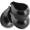 Ensembles de vaisselle 3 pcs round bouche laitier Sauve de cuillère de seau de seau à espresso tasses de casse en céramique tasse de café tasse de sauce