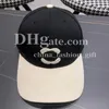 Вышивка бейсболка дизайнер черная белая лоскутная шляпа Мужчины женщины спортивные мяч -шариковые шапки для отдыха.