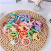 Accessori per capelli 10 pezzi/set Love Heart Flow Flower copricapo per copricapo per bambini Ropes Girls Cashclips per bambini Bande elastiche all'ingrosso Otonk