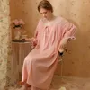 Женская одежда для сонной одежды Длинное платье с одеждой.