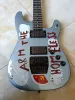 Gitaar Custom Tom Morello Arm De dakloze elektrische gitaar metallic blauw zwarte brug tremolo staartstuk vergrendelingsmoer China gitaren