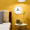 Wanduhren lustige Yoga Haltung Uhr Wohnzimmer Schlafzimmer Dekoration Horologe modernes Design Stummes Dekor Hanging Uhr