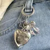 Keychains Heart Keychain -Tasche Charm Anhänger Bowknotschlüssel Ringe Rucksäcke Halter Perfect Geschenk für alle Altersgruppen 40 GB