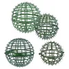 Decorative Flowers 4 Pcs Bottom Plate Flower Arrangement Faux Greenery Boxwood Balls Plastic Grass Shelf