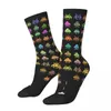 Chaussettes pour hommes envahisseurs arcade tireur de jeu masculin mens femmes bassages d'automne polyester