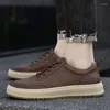 Casual Shoes Real Leather Fashion Elegant Luxury Classic Sneakers andningsbar Bekväm kvalitet Naturlig hud utomhusskor