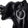 Boucles d'oreilles en peluche exagérées Big Brand Ring Diamond Claw chaîne Les femmes souhaitent en différentes tailles