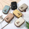 Shoulder Bags 2024 Small Satchel Embroidered Thread Vertical Zipper Buckle Mini PU Messenger Bag Purse