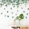 Adesivi da parete fai da te foglie verdi per bambini camera da autoadesiva nordica decorativa per la camera da letto cucina da pranzo