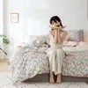 Наборы для постельных принадлежностей 4pcs набор кровати дома цветочные хлопковые одеяло из одеяла.