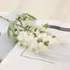Flores decorativas 6pcs de ramo curto acacia simulação planta cabelo estilo europeu Minimalist Dining Table Decoration