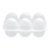 Storage Bottles 6 Egg Container Carriage Clear Protection Box Transparent Basket Reusable For Picnic Camping Hiking Travel