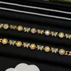 Классический дизайнер CZ Diamond Butterfly Chain Chokers Ожерелья винтажные популярные бренд -колье Bague для женщин свадебные любители любителей свадебной вечеринки подарок