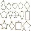 Frames And Mouldings Arts Crafts Home Open Bezel Pendants Charms Resin Molds For Jewelry Findings Diy Pressed Flower Frame Assorted Ge Dhuo3