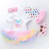 Nouveau produit Cartoon Cake, Princess Robe, Shoe and Sock Combination Set pour les bébés filles et les vêtements pour enfants