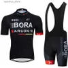 Jersey de ciclismo Define Jersey MTB UCI Bora Ciclismo Man Pro Team 2023 Roupas de verão Roupa Bib Mens roupas de calça esportiva Bike shorts uniforme L48