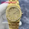 Mâle AP Wrist Regarder Royal Oak Womens Watch 18K MATÉRIAUX MOUVEMENT D'ANGLIÈRE ORGINAGE 34 mm