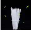 Plastique en plastique emballé individuellement Paille transparente 105 pouces réutilisable Plastique Paille verte PP Boisille Paille 7FOLC1745842