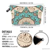 Cosmetic Bags Wholesale Cartoon Mandala Flower Sloths Printing Patterns Toiletry Pouch Portable Waterproof Zipper Travel Makeup Drop D Dhmmx