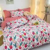 Bettwäsche -Sets Botanische Blätter Duvet Cover Bauernhaus tropische Pflanzenmuster Druckdecker Hawaiianische Palme