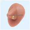 Beaded Color Mixing Fashion Body Piercing Jewelry Y Zircon Gold Eyebrow Bar Lip Nose Barbell Ring Navel Earring Gift Drop D Dhgarden Dhhpr