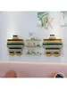 Plaques décoratives Style européen Simple Nail Rollfr Strange Afficher Rack Cosmetic Cosmetic Wall Moustred Shop Cabinet