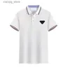 Polo's Designer Mens Polos Polos Polos Klassieke shirts Men Luxe Polos Casual Mens T-shirt P Letter Afdrukken Borduurwerk Mode High Street Man Tee S-4XL L49