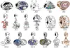 Bijoux de créateur 925 Bracelet en argent Perle Perge de Noël Téafot de Noël Bracelets Bracelets de style européen Charmes de style perlé Murano4950041