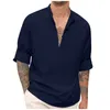 メンズカジュアルシャツソリッドカラー夏の長袖2024スーツルーズソフトシェイプ保持テーラードフィットファッションROPA HOMBRE