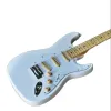 Cavi Nuovo colore bianco ST Electric Guitar, Solid Body, Great Head, Tretboard di acero, Piccato battuta bianca, Pickup SSS gialli