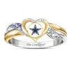 Wedding Rings Fashion Classical Gold Color Ring Star Heart Shape Modern Avant Garde Cowboy For Women Men Band Engagement Jewelry G3670734