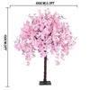 Decorative Flowers 5Ft/1.5M Artificial Cherry Blossom Tree Flower Landing Wedding Party Birthday Backdrop