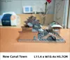 3D -Rätsel 3d Metall Puzzle Kits Chinesische neue Kanalstadt Laser Montage DIY Model Building Kits Spielzeug für Erwachsene Geburtstagsgeschenke Y240415