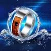 Gosear MultiFunctional Stainless Steel Intelligent Smart NFC Digital Finger Wear Ring for Samsung 240415