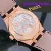 Highend AP Wrist Watch Royal Oak Series 15510OR.O.D002CR.02 ROSE GOLD BLACK FACE MENS MONSE LOISSE BUSINESS