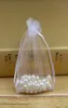 100st 10x15cm Organza Bags Jewelry DrawString Gift Wrap White Wedding Favor Packing Christmas Party Pouches 39x59inch Multi C2886282