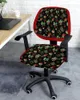 Couvre-chaise Vintage Plant Fruit Cherry Elastic Failchair Computer Hover Stretch Rovible Office Office Slipver Split Siège