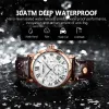 Montres Multifonction Hommes montres Starwatch Calendar Calendar Imperproof Quartz Quartz Wristwatch For Man Casual Geothere Cuir Clock