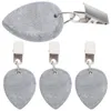 Tafeldoek 4 pc's vervangbare druppel vorm marmer hanger buiten metalen decor lunner gewichten clip