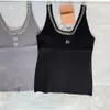 Summer White Mui Women Tops Tees Crop Top Broderie Sexy Off Black Tabar Black Top décontracté sans manches Backless S-L