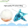 Animaux en peluche en peluche 37 cm Little Dolphin Doll Sequin Dolphin Doll Plush Toy Small Pendant Grab Doll Imitation Doll Christmas Childrens Gift TD11 L47