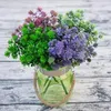 装飾的な花1pcユーカリ多肉植物プラスチック製造植物のブーケのためのプラスチック植物結婚式の茂みの飾り