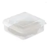 Disposable Cups Straws Cake Slice Containers Box Pie Dessert Container Bowl With Lid Pudding Tray Kitchen Accessories