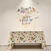 Table Cloth Disposable Colored Balloon Plastic Tablecover 54x108 Inch Birthday Christmas Party Tablecloth Rectangular Baby Shower