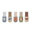 5 paies en bas âge pour bébés nés chaussettes coton printemps doux stretch girl automne infant boy kids sock carton 0-5t 240409