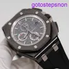 Highend AP Wrist Watch Epic Royal Oak Offshore 26405CE Mens Watch Black Ceramic Fluorescent Digital Pointer Automatic Mechanical World Famous Watch Swiss Clock