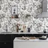 Wallpapers Retro Grey Butterfly Wallpaper Home Decor Chic Peel And Stick Furniture Cabinet Contact Paper Self Adhesive Wall Stickers