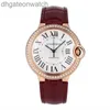 Stylish Carter Designer Watches for Men Women Blue Balloon 18K Rose Gold Oryginalny zestaw diamentowy