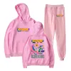 Cuco Hitchhiker Tour Merch Casual Tracksuit sätter män Kvinnor Huva tröja och Sweatpants 2 PCS Outfits Jogging Suits